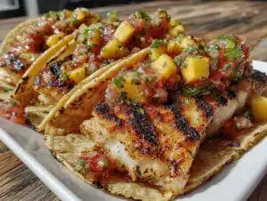 peach jalapeño salsa - featured image