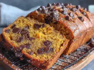 pumpkin chocolate chip bread - featured image