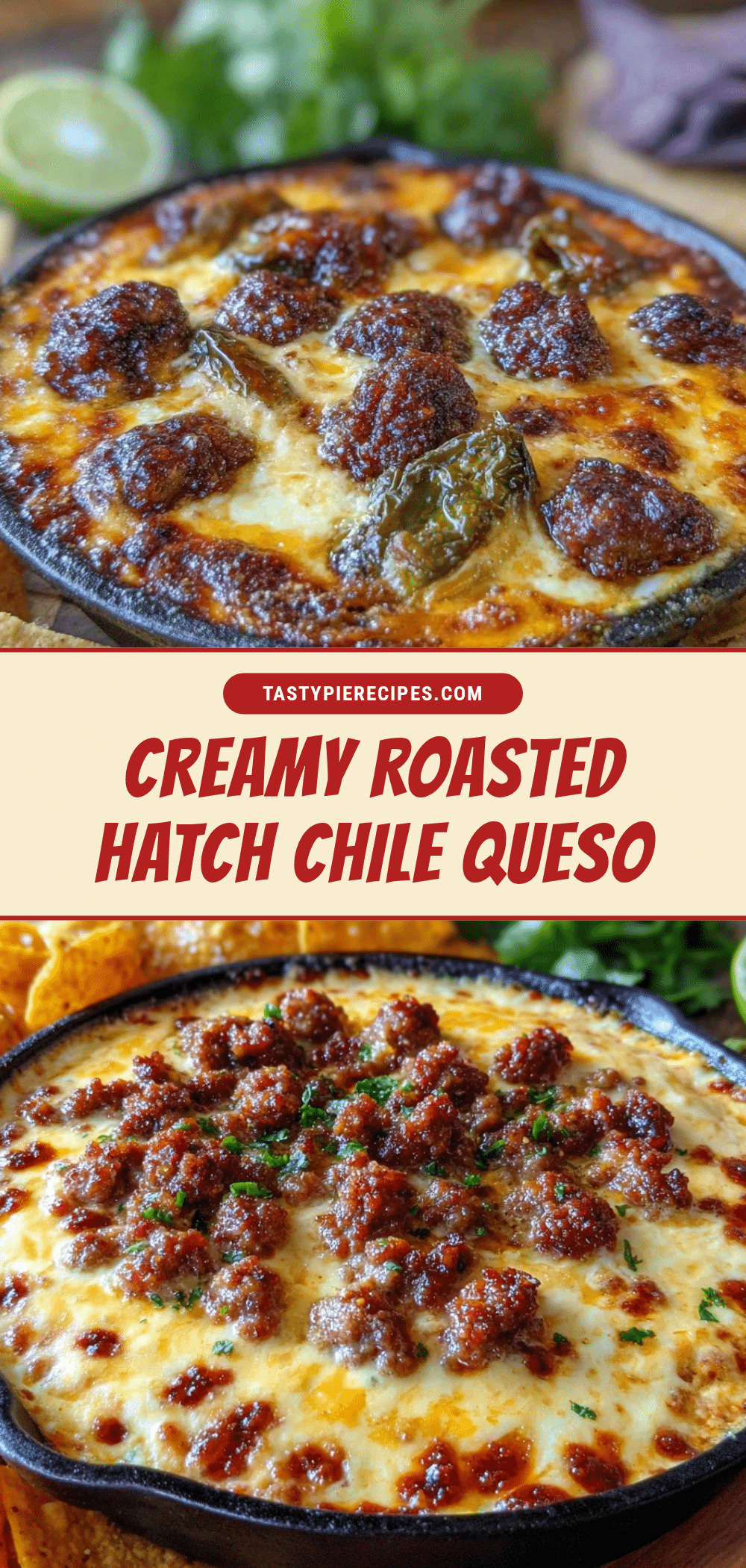 roasted hatch chile queso fundido recipe