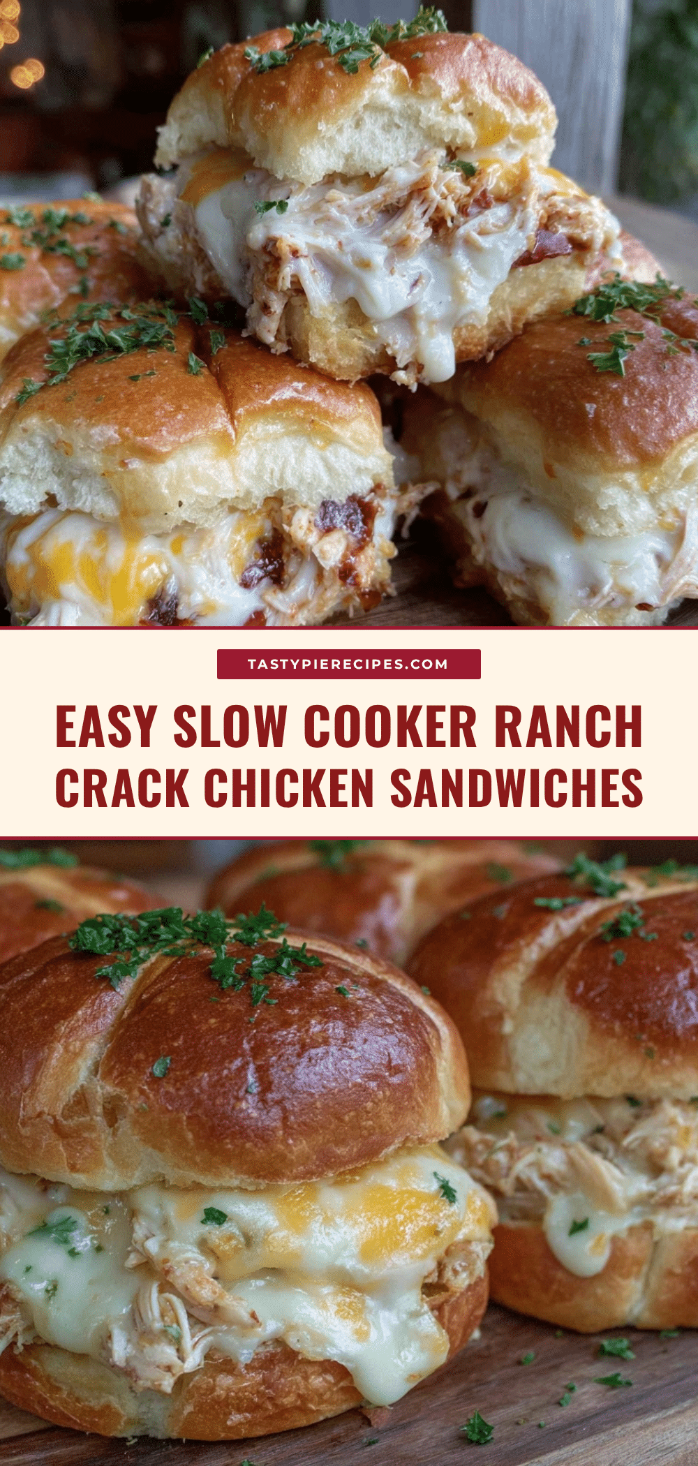 slow cooker ranch crack chicken sandwiches recipe
