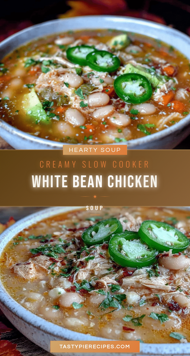 slow cooker white bean chicken soup recipe