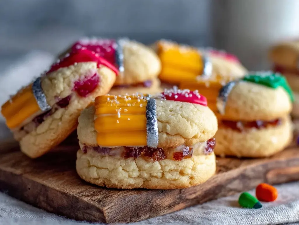 soft-baked pencil sugar cookies - featured image