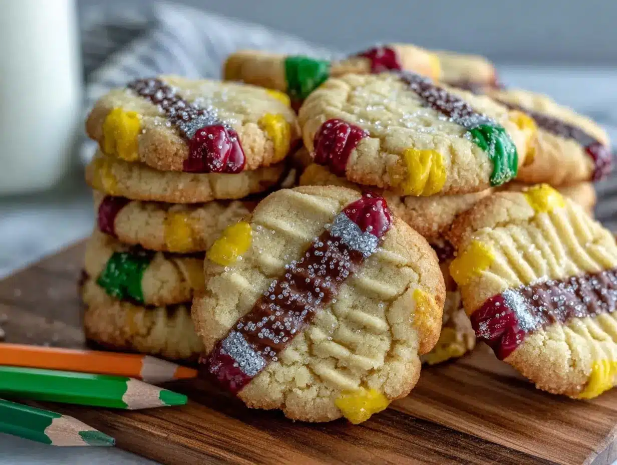 soft-baked pencil sugar cookies preparation steps