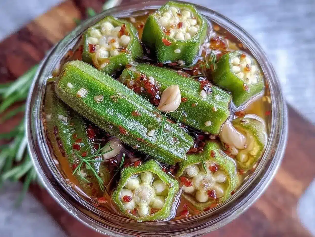 tangy southern dill pickled okra preparation steps