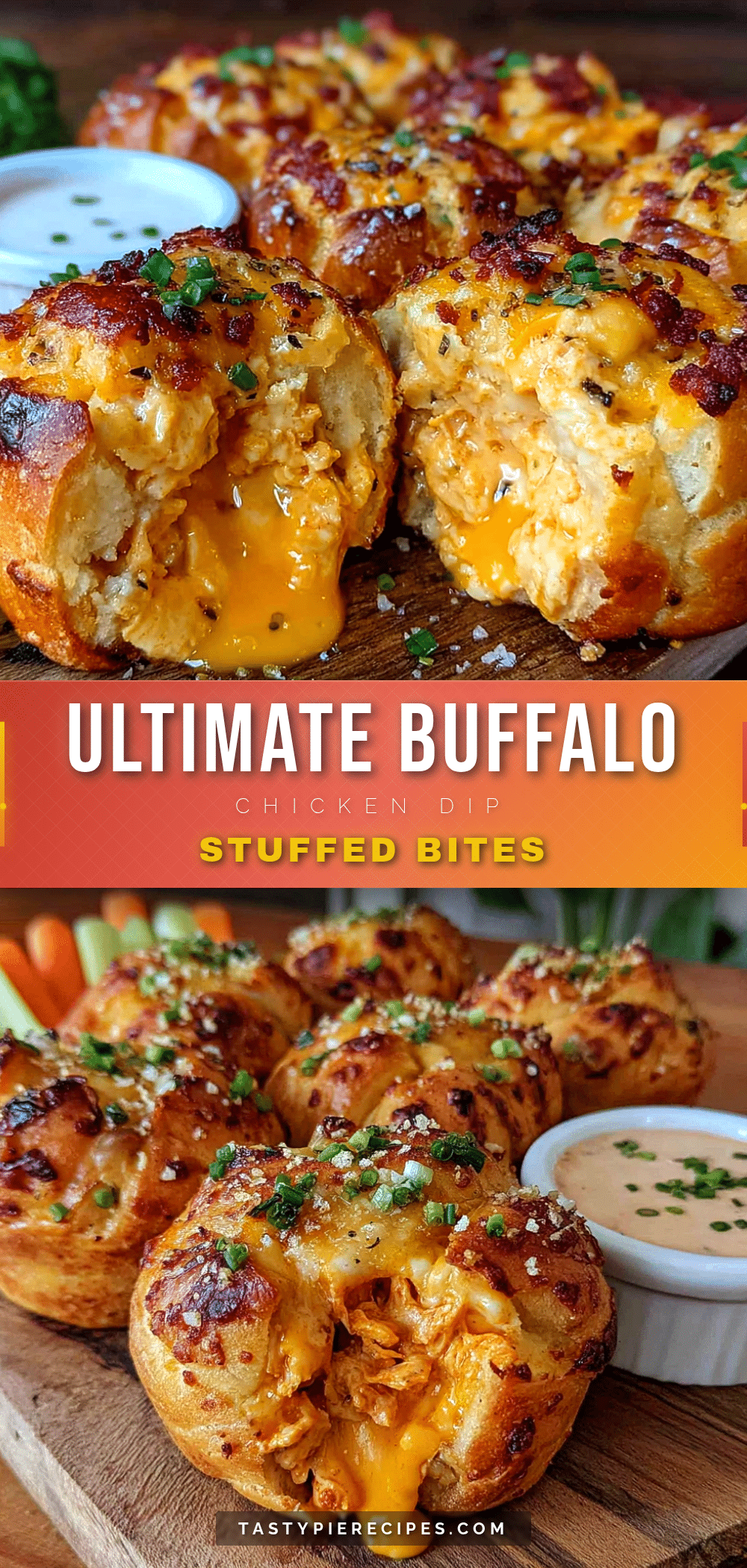 buffalo chicken dip stuffed bread bites recipe