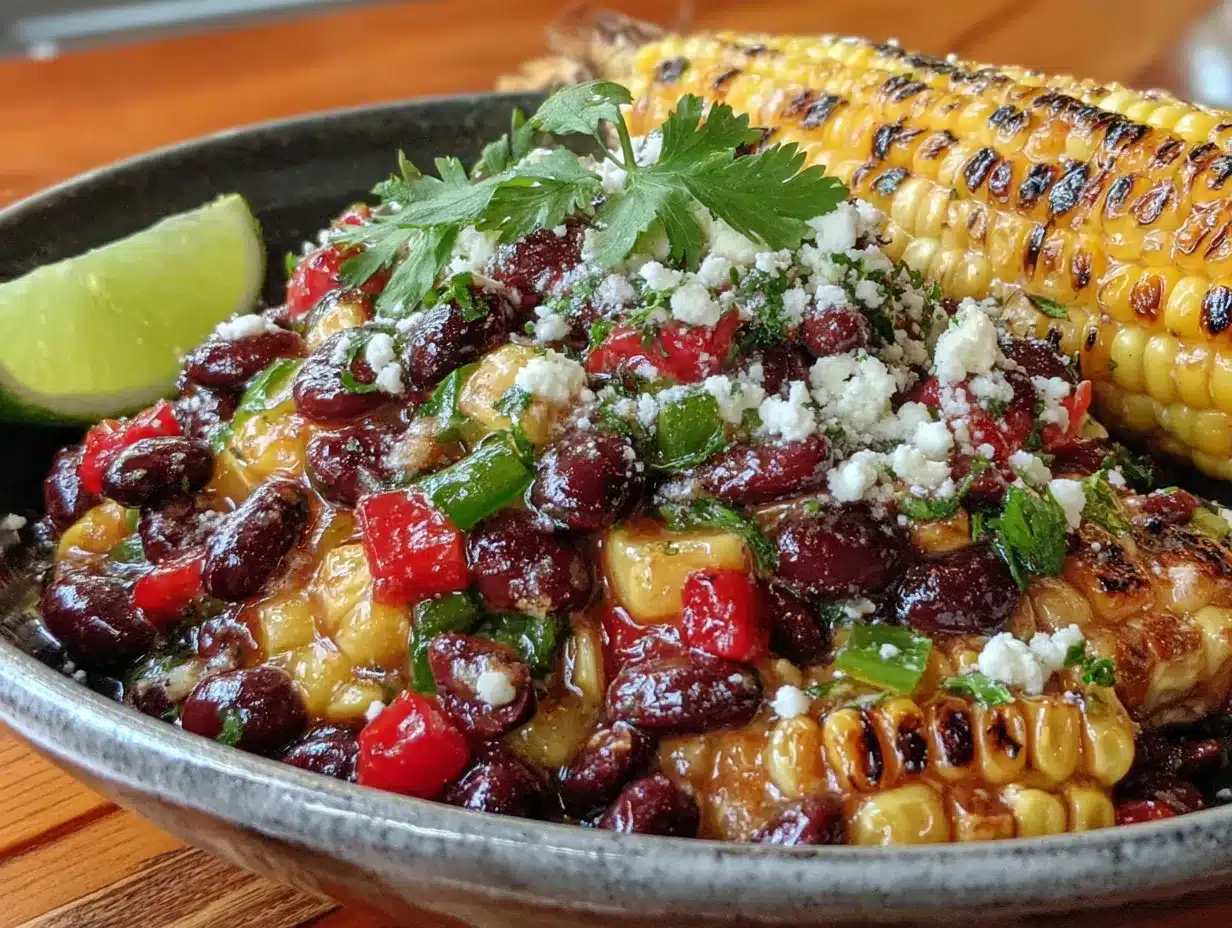 chipotle corn and black bean salad preparation steps