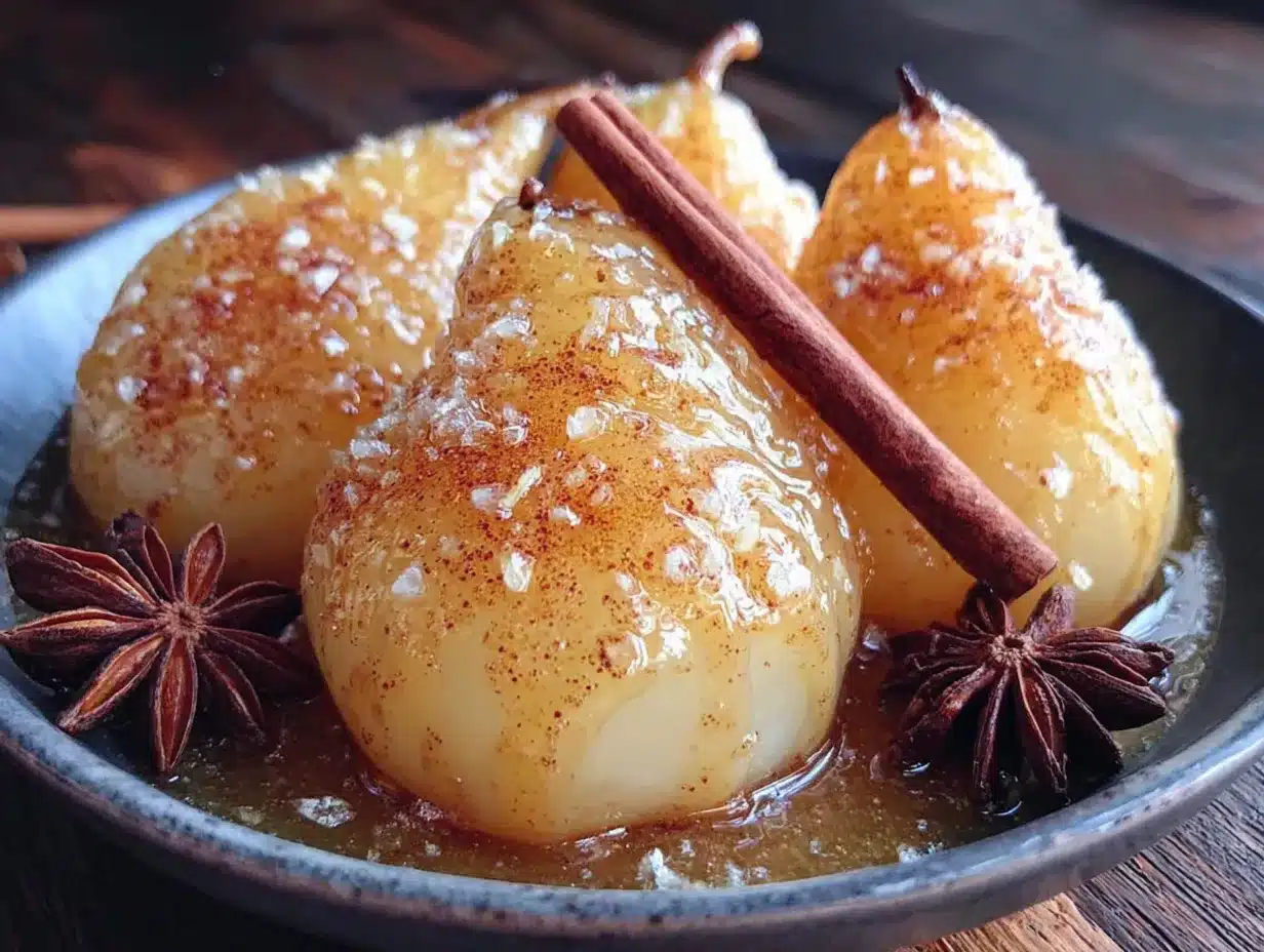 cinnamon vanilla canned pear halves preparation steps