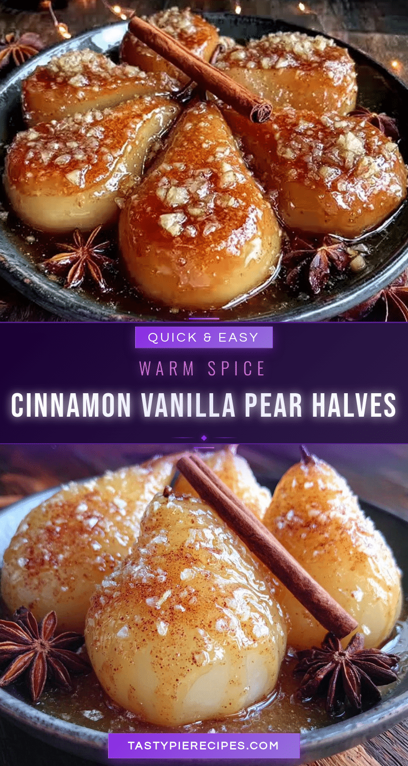 cinnamon vanilla canned pear halves recipe