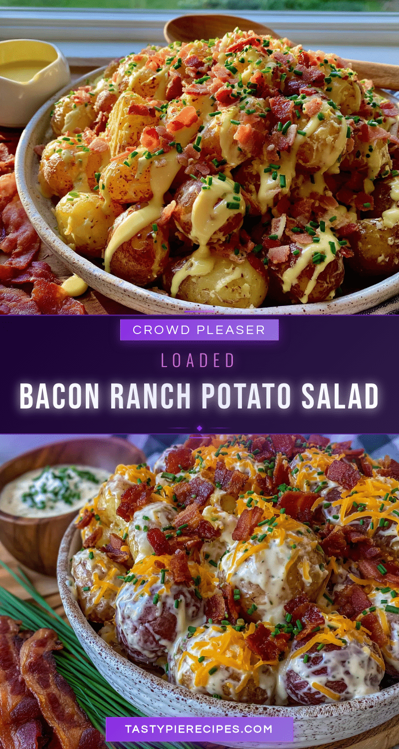 creamy loaded bacon ranch potato salad for a crowd recipe