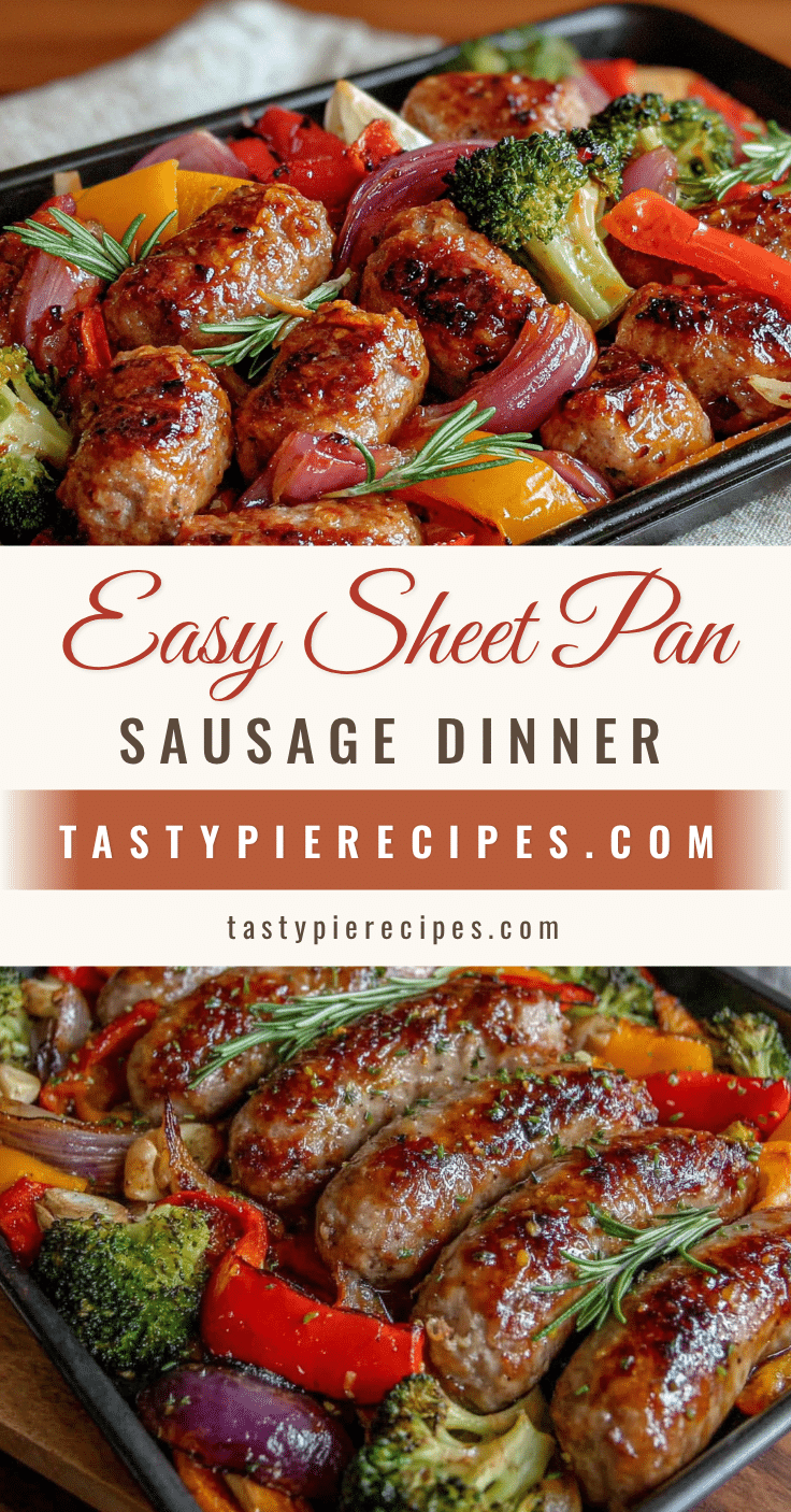 Easy 30-Minute Sheet Pan Sausage and Veggies Dinner recipe