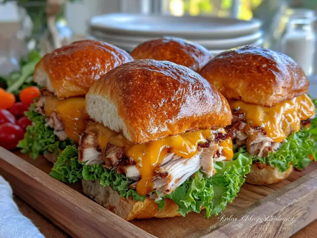 Easy Mini Turkey and Cheddar Sliders - featured image