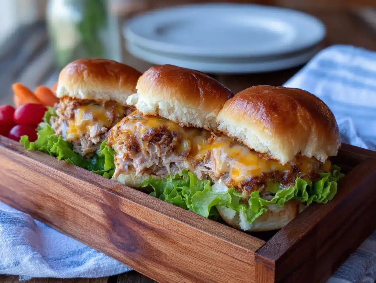 Easy Mini Turkey and Cheddar Sliders preparation steps