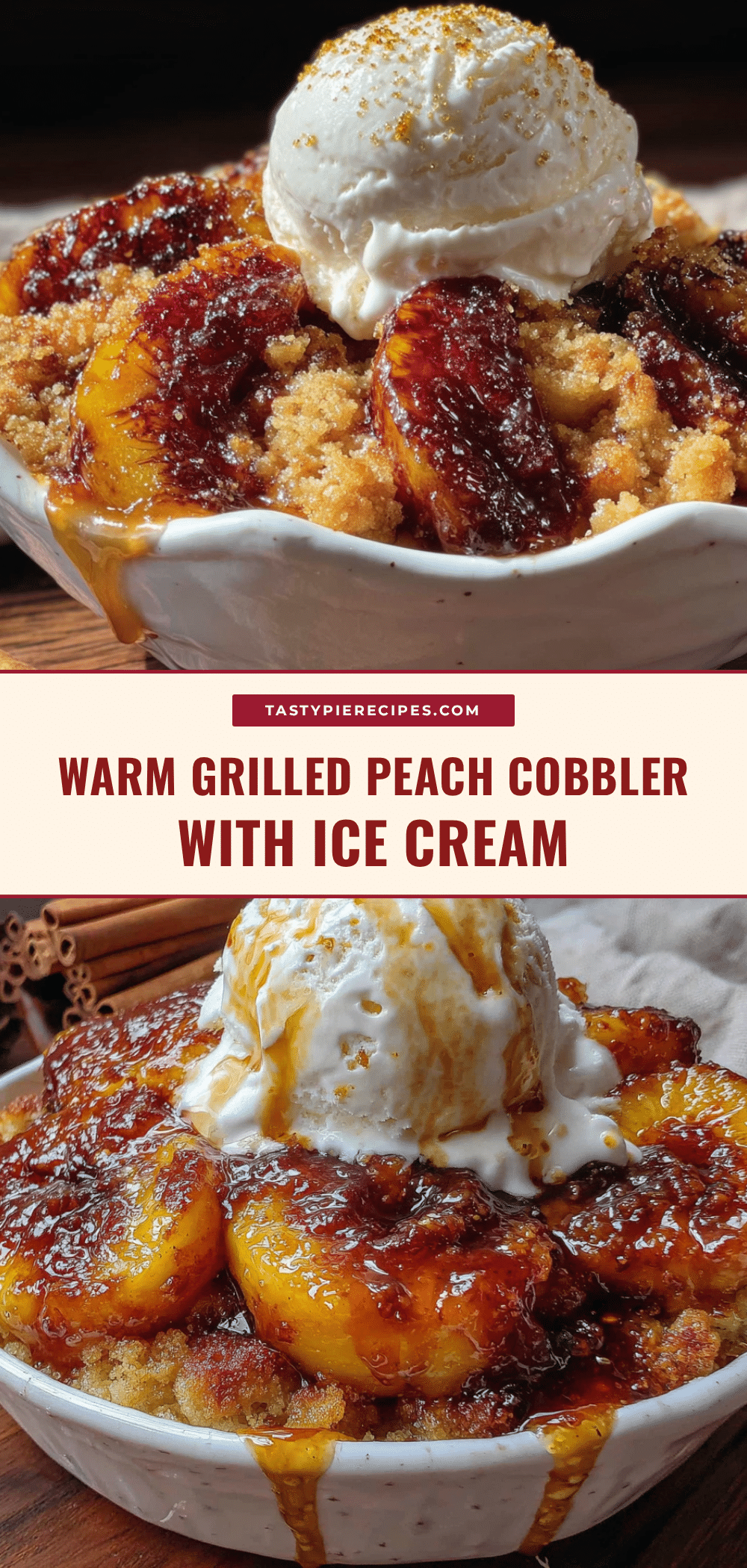grilled peach cobbler recipe