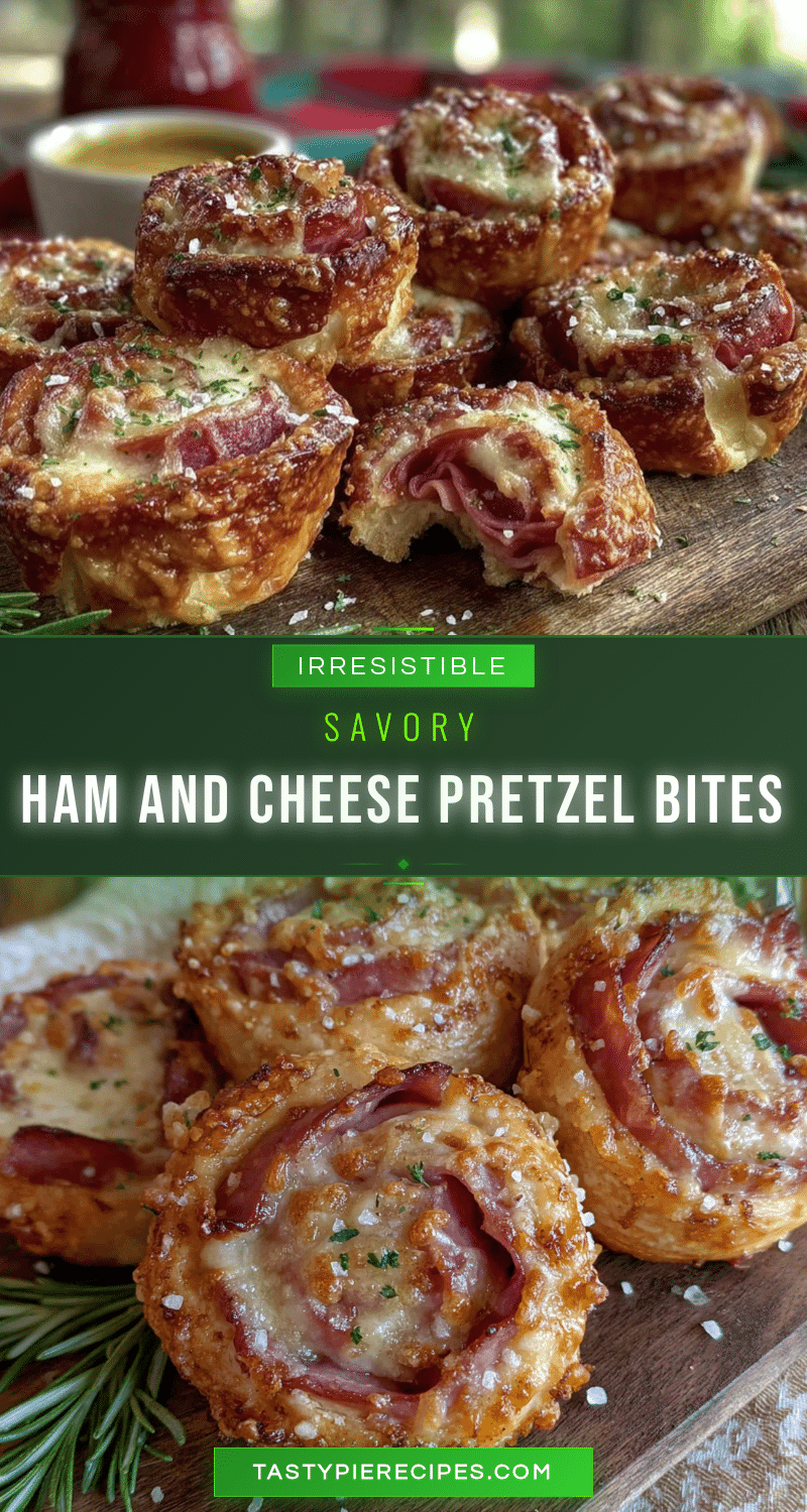 ham and cheese pretzel pinwheel bites recipe