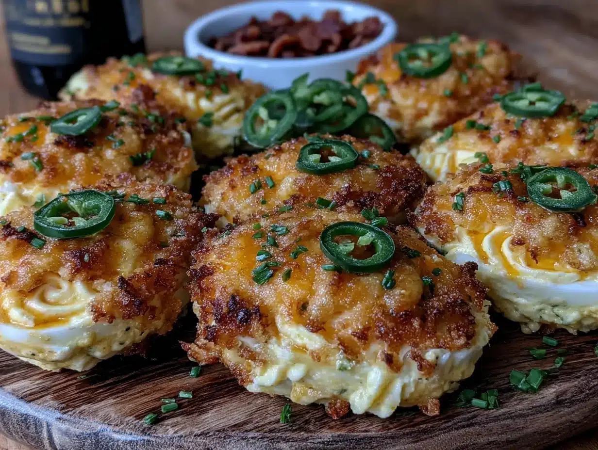 jalapeño popper deviled eggs - featured image