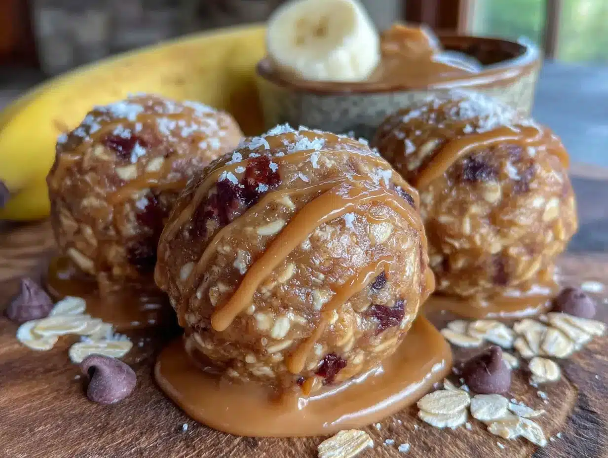 no-bake peanut butter banana energy balls preparation steps