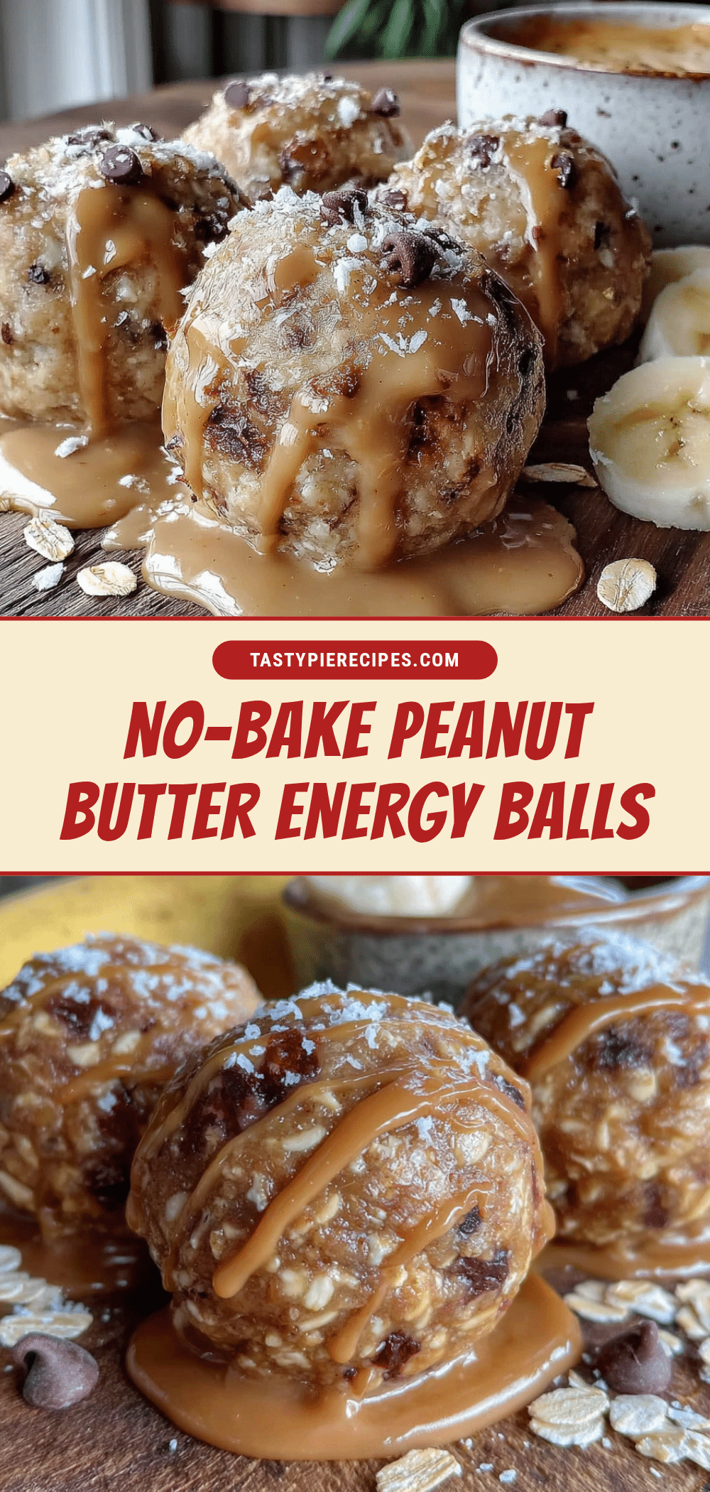 no-bake peanut butter banana energy balls recipe