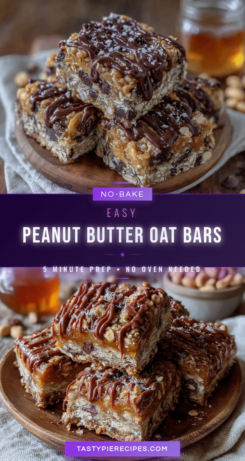 no-bake peanut butter oat bars recipe