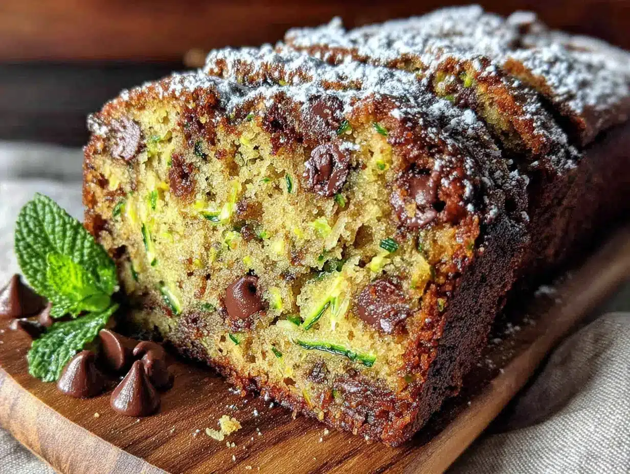 One Bowl Zucchini Chocolate Chip Bread preparation steps