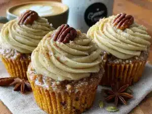pumpkin spice latte cupcakes - featured image