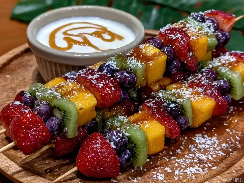 rainbow fruit kabobs - featured image