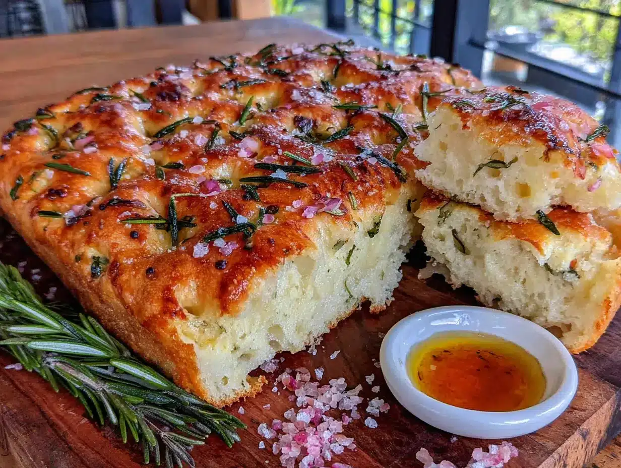 same-day sourdough discard focaccia preparation steps