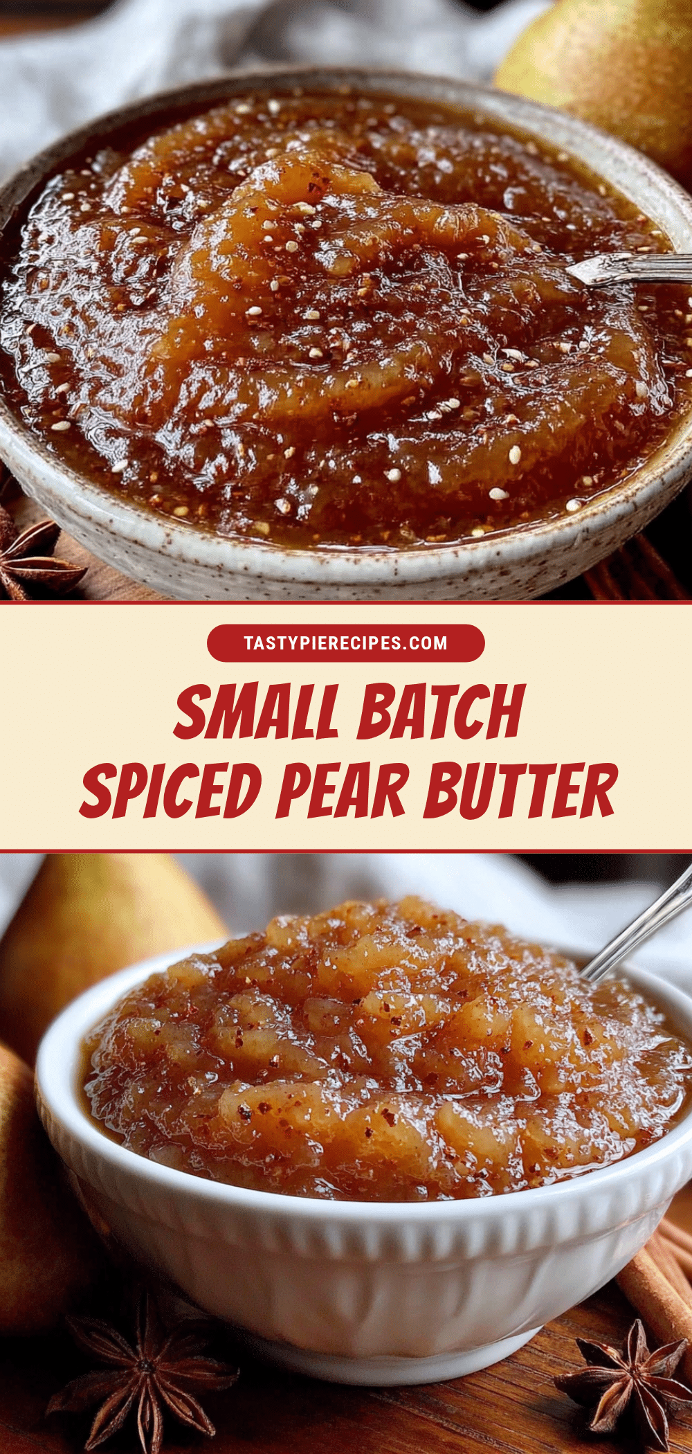 small batch spiced pear butter recipe