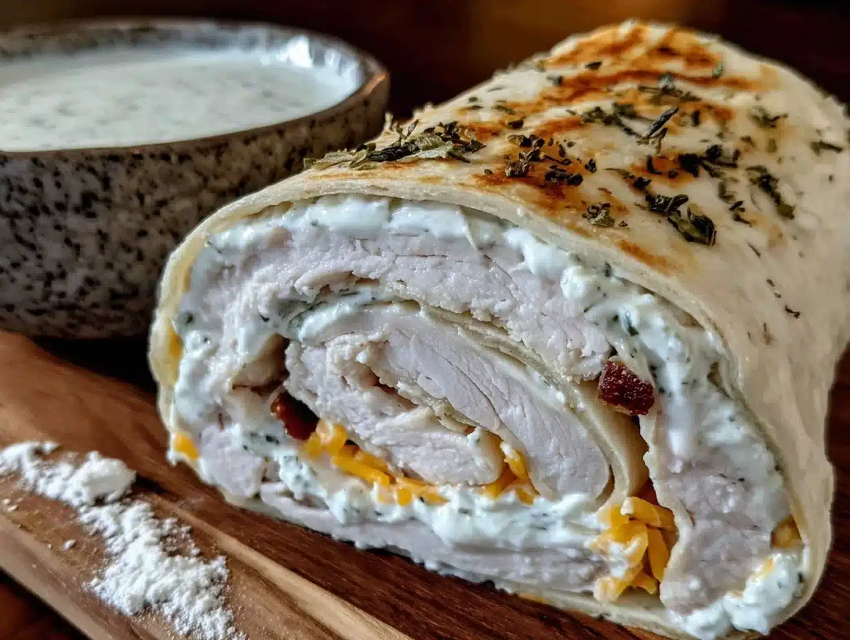 Turkey Cheddar Ranch Pinwheel Wraps - featured image